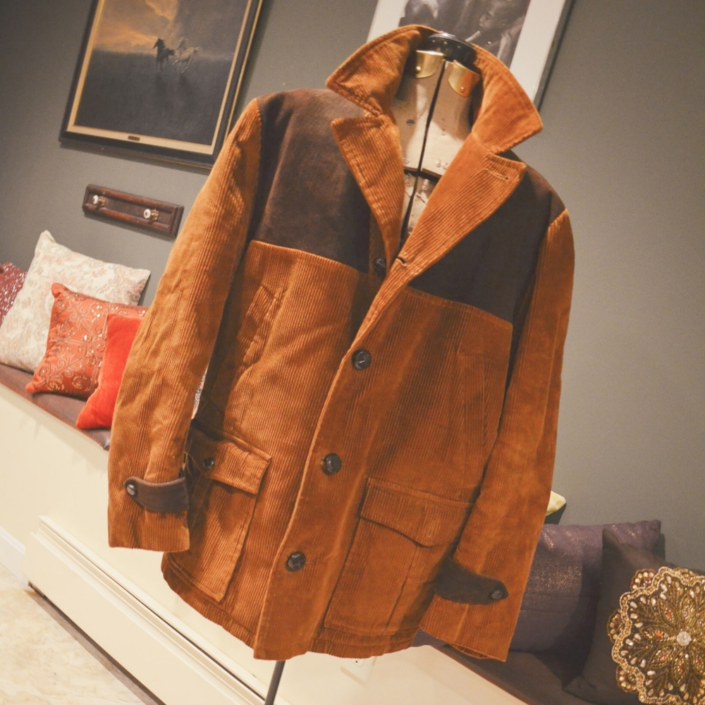 Vintage 1970's Brown Corduroy/Suede Jacket